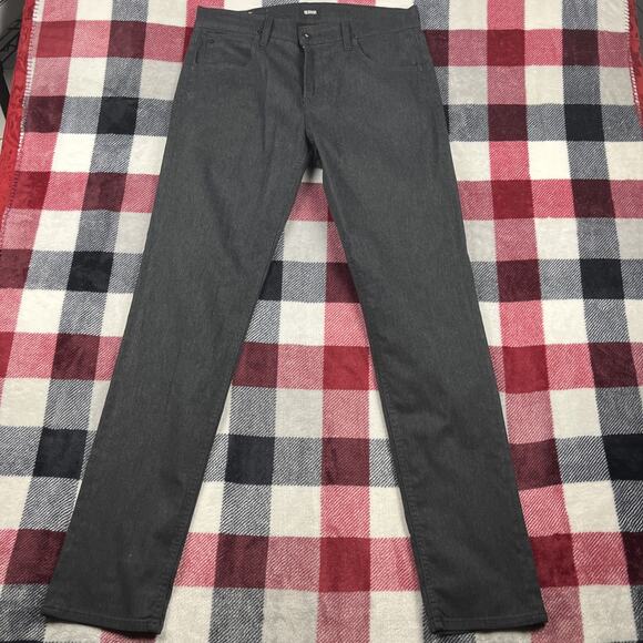 Hudson Jeans Mens 34x34”‎ Dark Gray Blake Slim Straight Denim Zip Fly - Picture 1 of 12